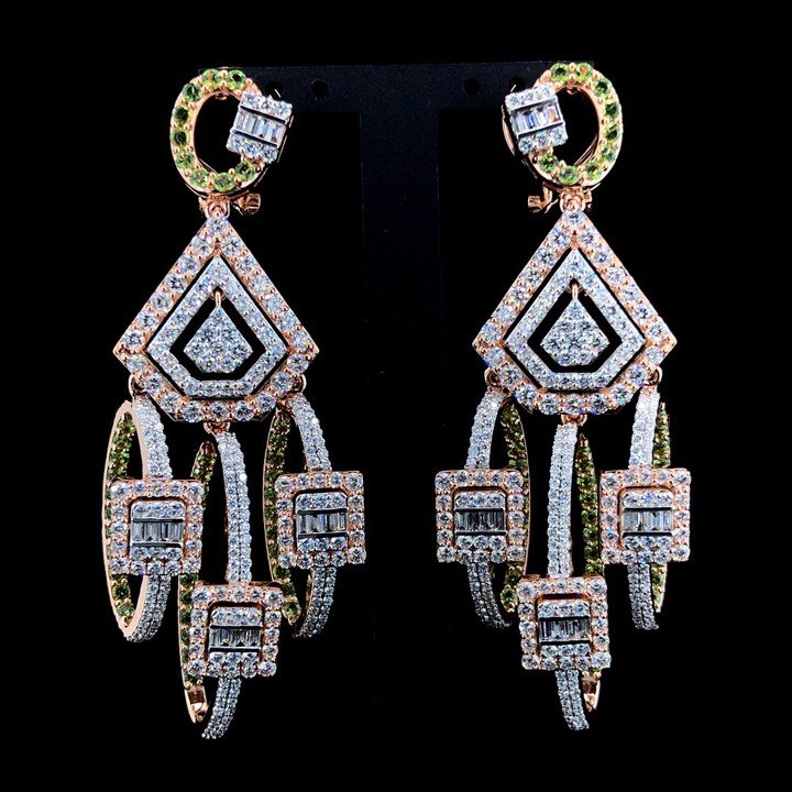 Twinkling Constellation lab-grown diamond dangler earrings — from our collection
